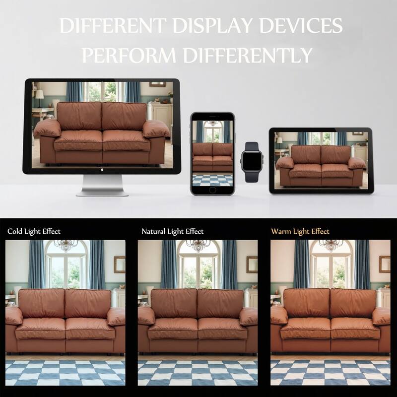 Leather Compact Sofa Couch with Hidden Storage, Minimalist 2-Seater Loveseat Sofa Couch with Pillow Armrests