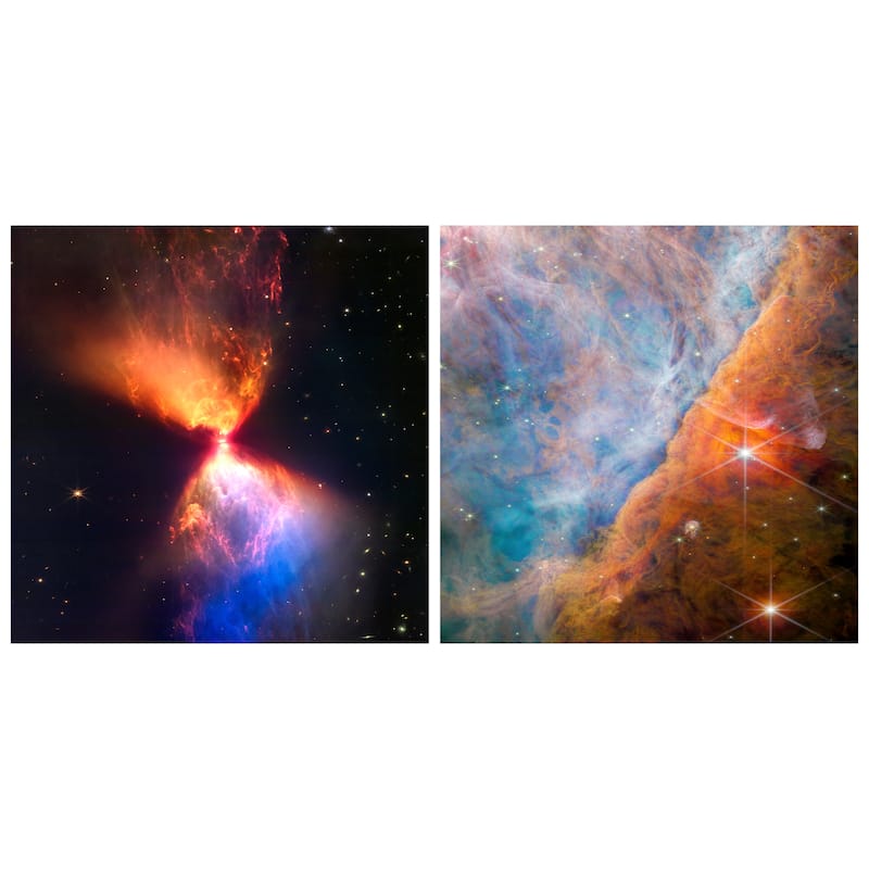Empire Art Direct Celestial Wonders Printed Tempered Glass Wall Art - Multi-Color