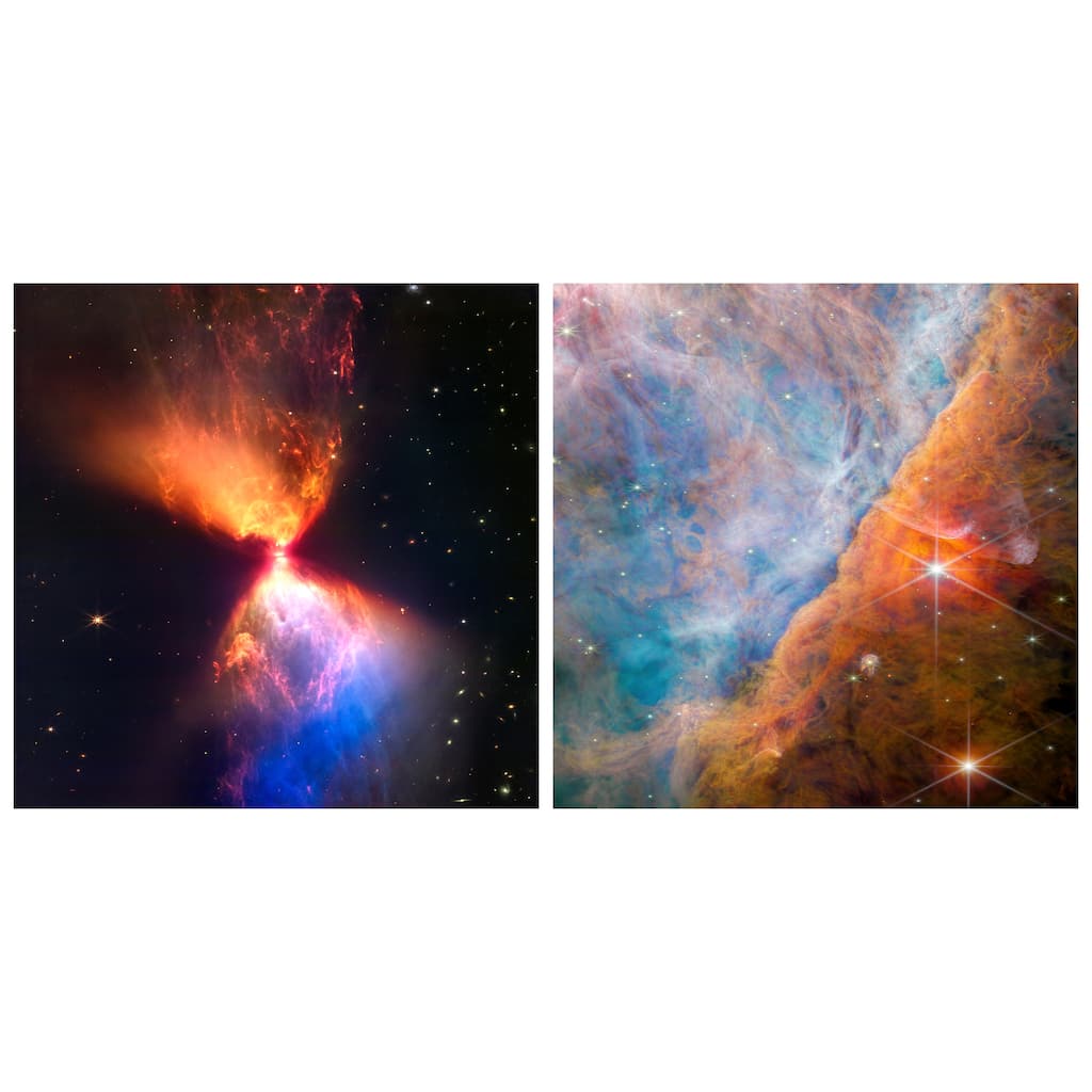 Empire Art Direct Celestial Wonders Printed Tempered Glass Wall Art - Multi-Color