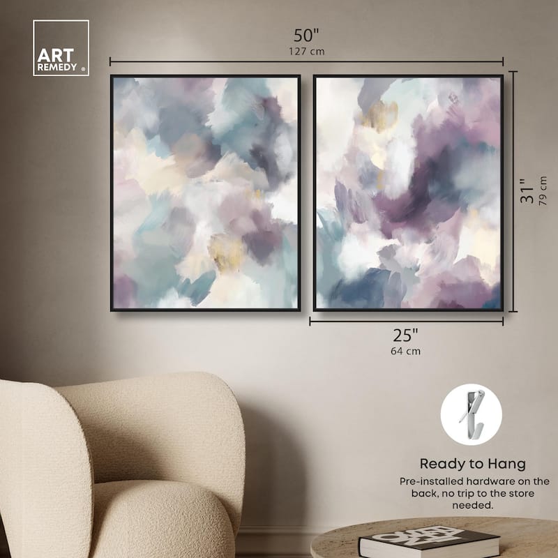 Golden Reflections Canvas Set of 2 by Art Remedy