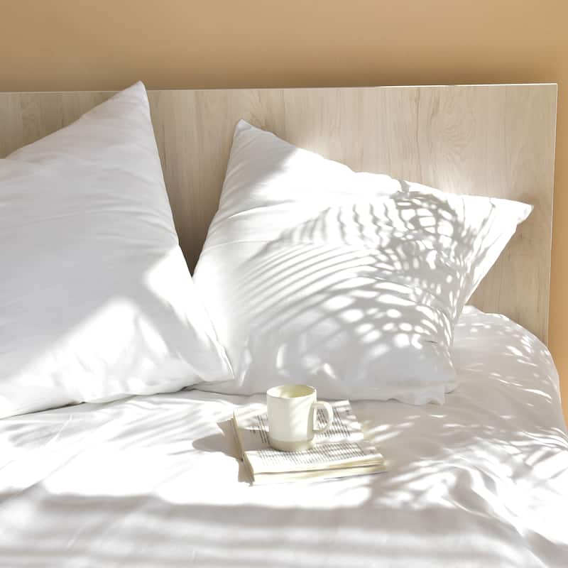 Martex European Square White Plush Polyfill Soft Breathable Pillow