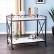 preview thumbnail 8 of 15, SEI Furniture Munchofen Metal Gold Bart Cart Black