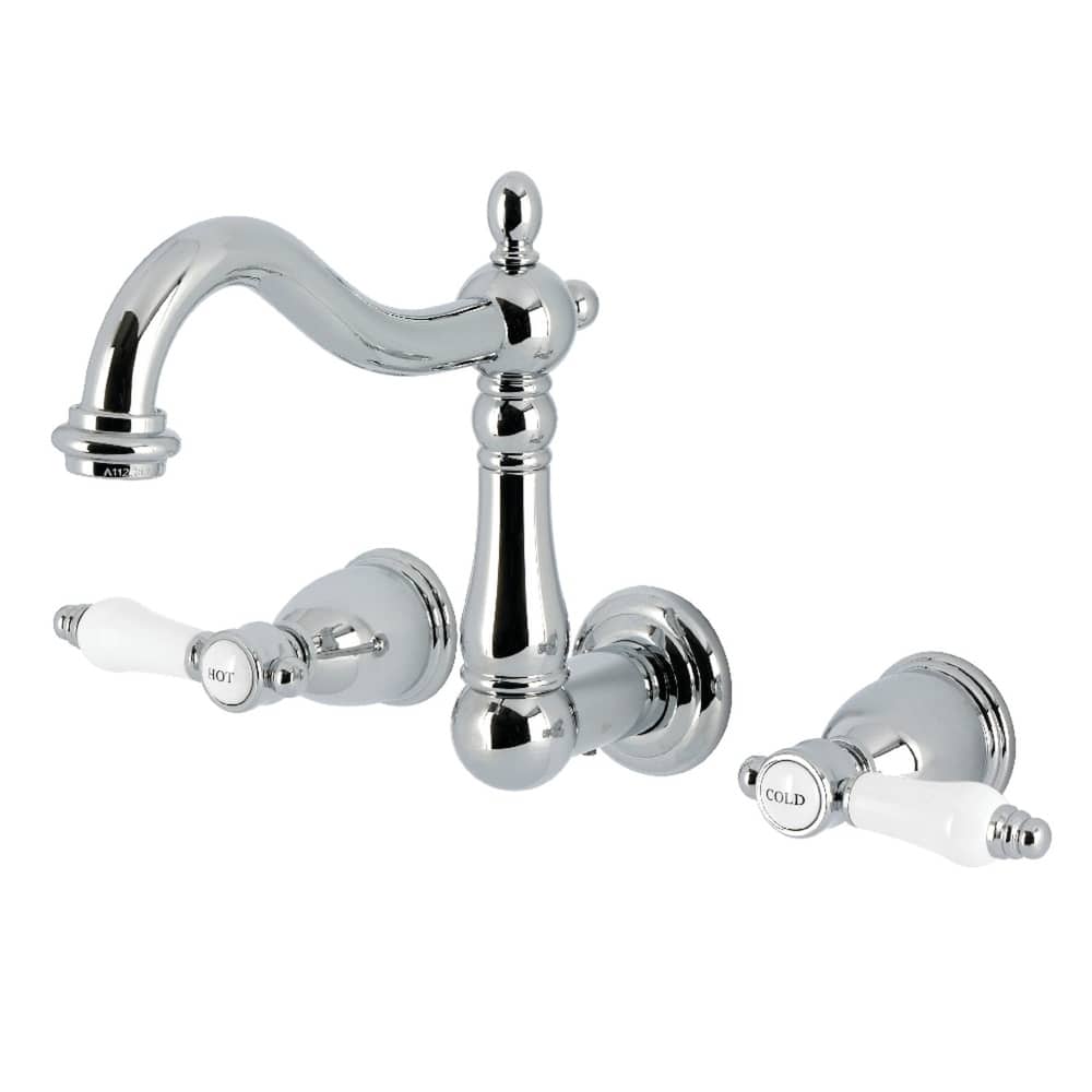 Kingston Brass Bel-Air Double-Handle Wall Mount Bathroom Faucet