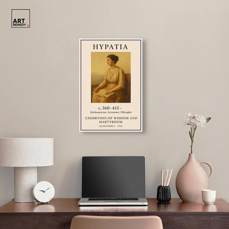 Early Female Scientist Canvas by Art Remedy
