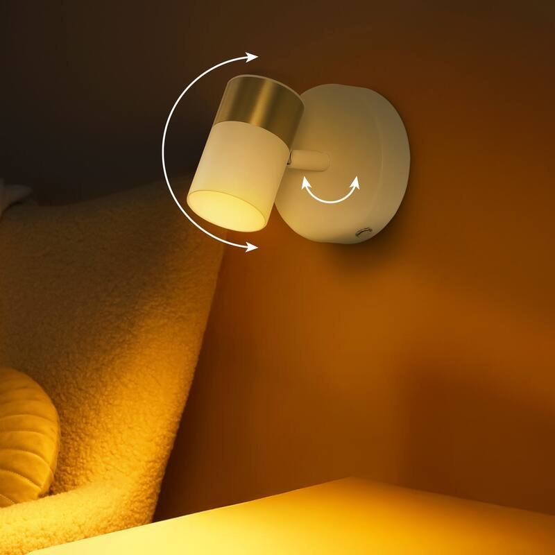 6" 1-Light LED Rechargeable Spotlight, by JONATHAN Y - N/A