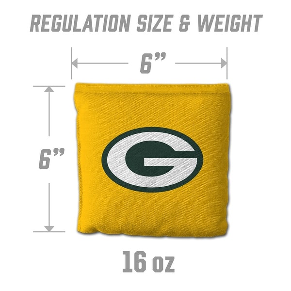 Green Bay Packers NFL Dual Sided Pro Stop & Slide Cornhole Bags