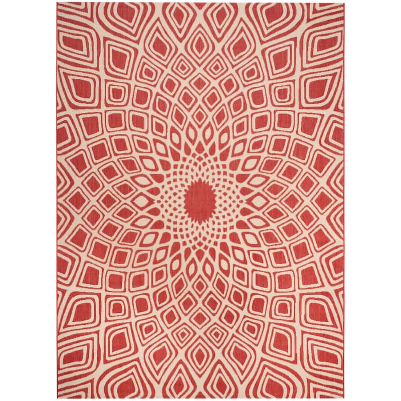 SAFAVIEH Courtyard Marylyn Indoor/ Outdoor Waterproof Patio Backyard Rug