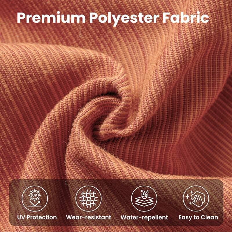 XIZZI 10-piece Patio Wicker Furniture Conversation Set with Fire Pit Table