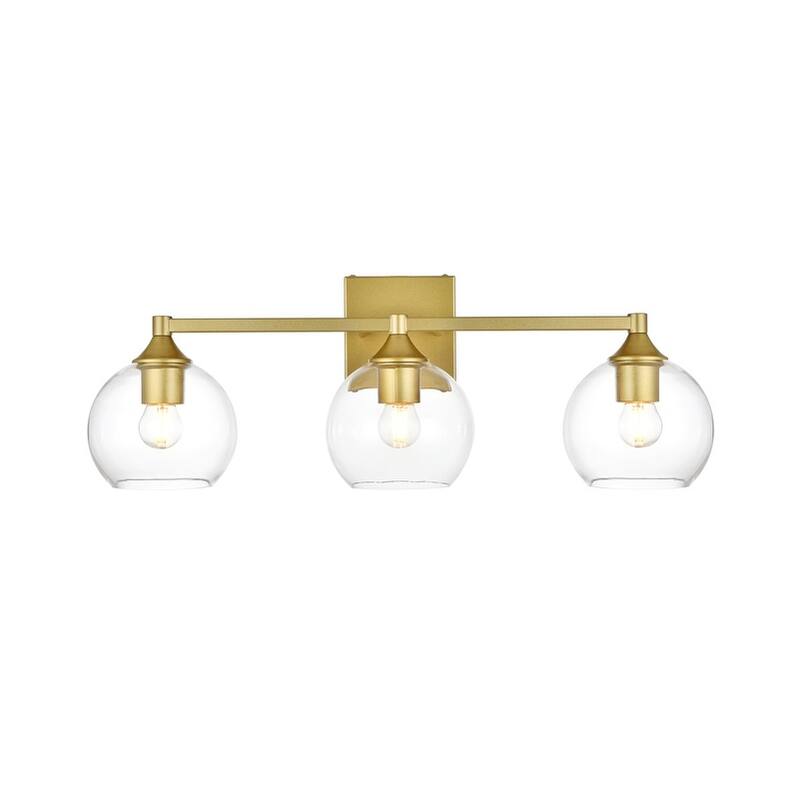 Felz 1 Light Black and Clear Bath Sconce