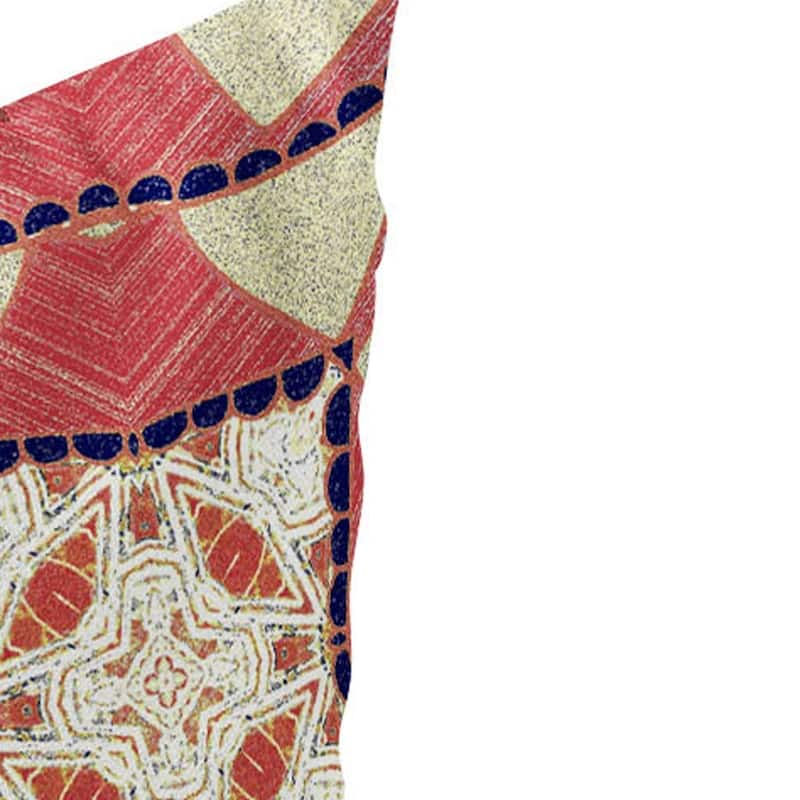 HomeRoots Set of Two 16" X 16" Yellow and White Blown Seam Eclectic Indoor Outdoor Throw Pillow - 16.00' X '16.00' X '5.00