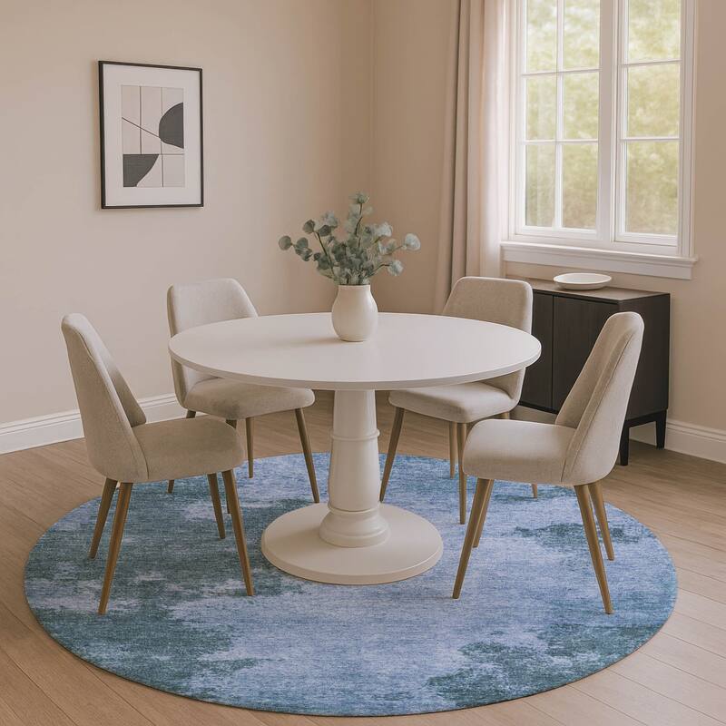 Premium Washable Super Soft Mayfield Rug - Denim - 8' x 8'