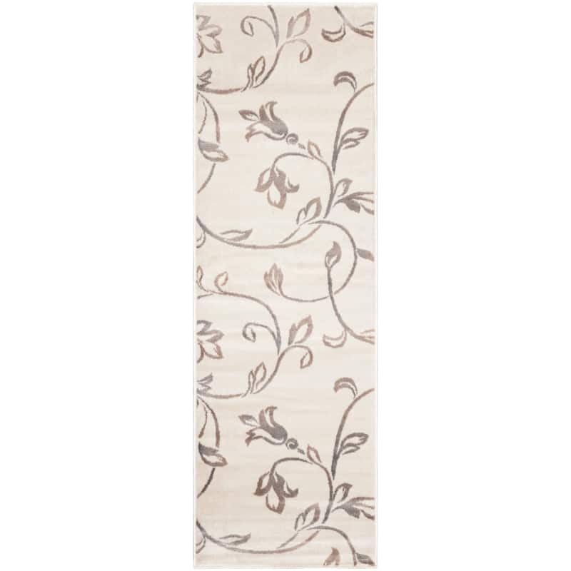 Superior Floral Vine Modern Indoor Area Rug or Runner