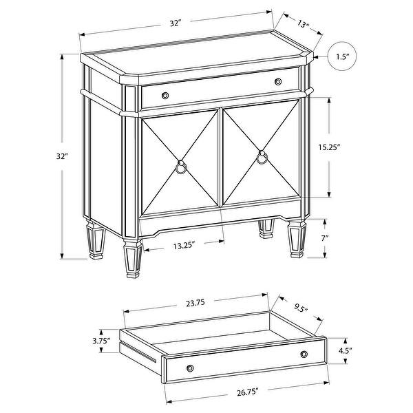 Monarch Specialties I 3710 32 Inch Tall Accent Storage Monarch Specialties I 3710 32 Inch Tall Accent Storage