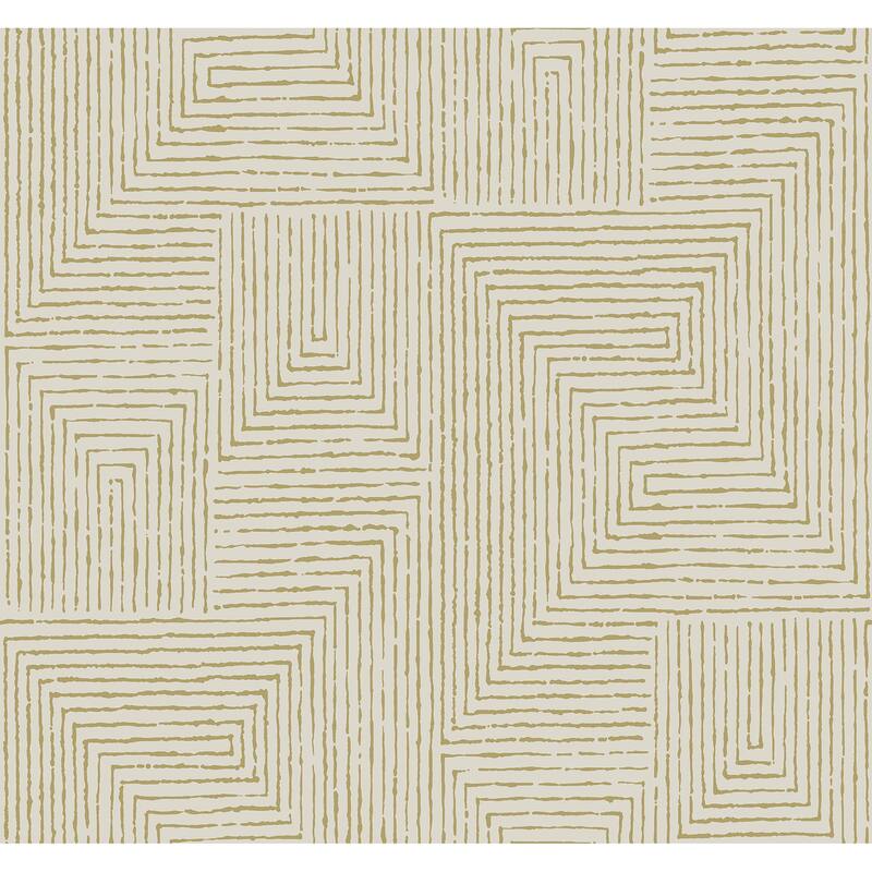 Scott Living Mortenson Gold Geometric Wallpaper