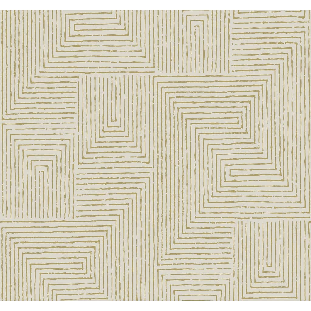 Scott Living Mortenson Gold Geometric Wallpaper