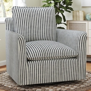 Swivel Accent Chair Swivel Barrel Reading Chair with Thick Padded Backrest Cushion