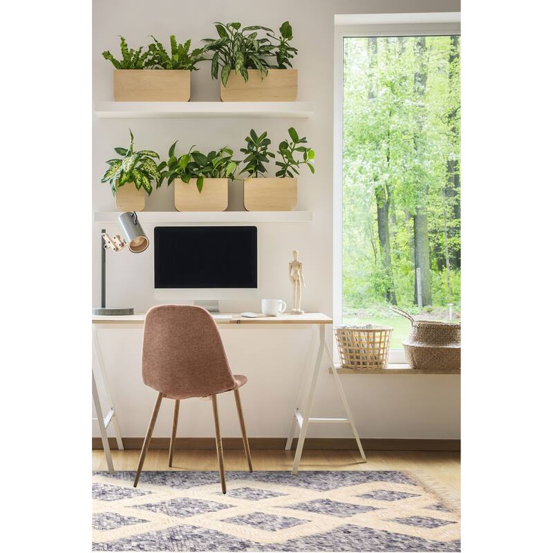 ECARPETGALLERY Hand-knotted Tangier Dark Navy Wool Rug - 5'1 x 8'3