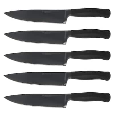 5x Wusthof Performer 8" Chef's Knife, Black