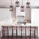 preview thumbnail 8 of 10, Modern Farmhouse 1-Light Wood Pendant Rustic Island Lights for Dining Room
