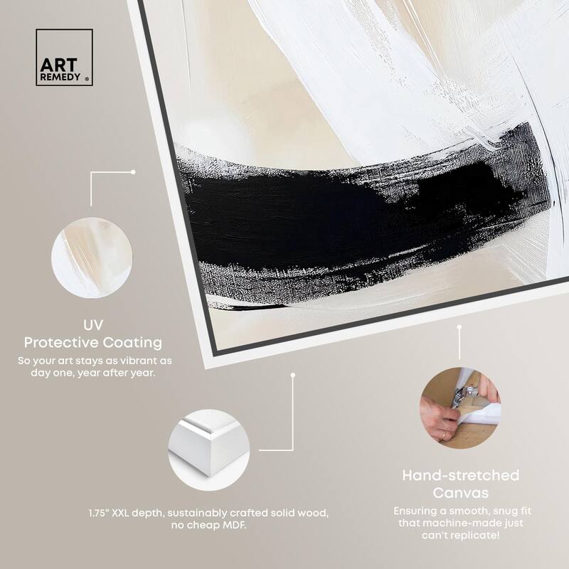 Neutral Interplay I Canvas Set of 2 by Art Remedy