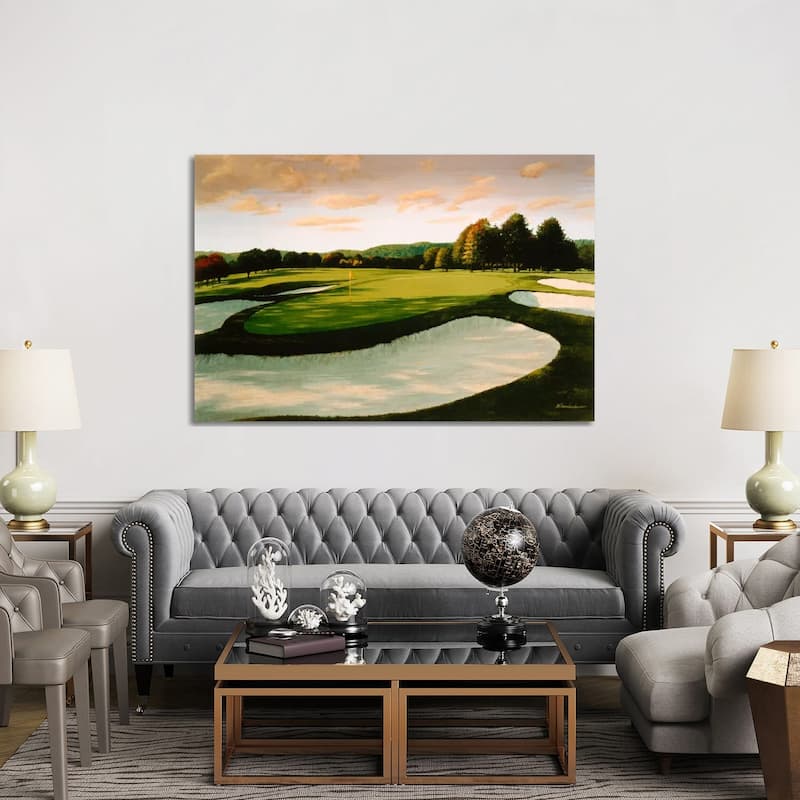 iCanvas "Golf Course 8" by William Vanderdasson Canvas Print