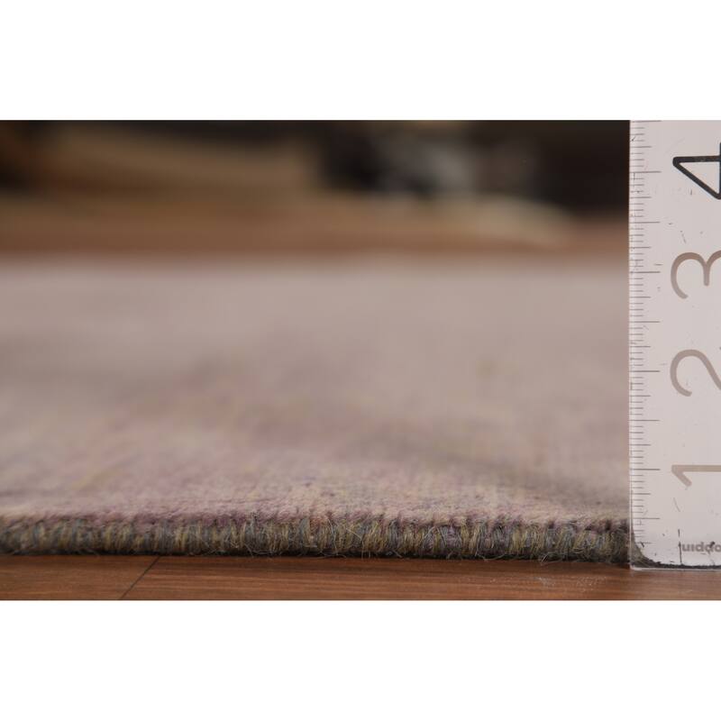 Brown Gray Gabbeh Oriental Area Rug Hand-Knotted Wool Carpet - 4'11" x 6'6"