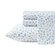 preview thumbnail 117 of 116, Laura Ashley Soft & Breathable Cotton Percale Deep-Pocket Sheet Set Full - Ditsy Doodle Blue
