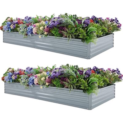 Galvanized Raised Garden Bed,Outdoor Planter