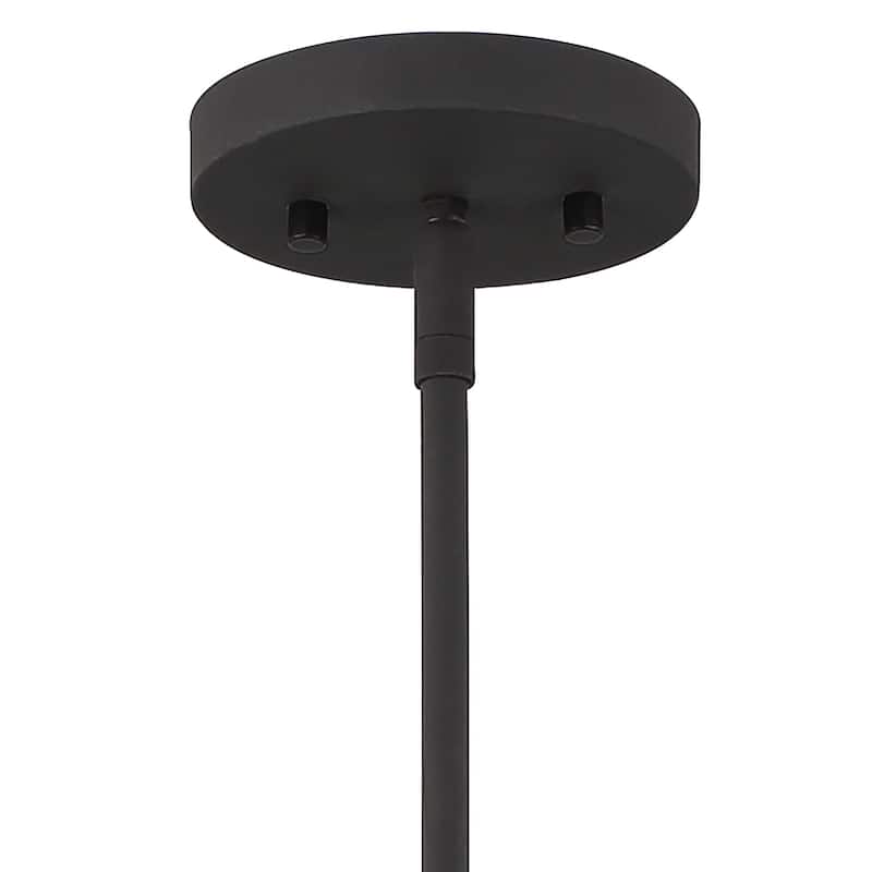 Acroma 3-light 35In Modern Black Island Pendant Light