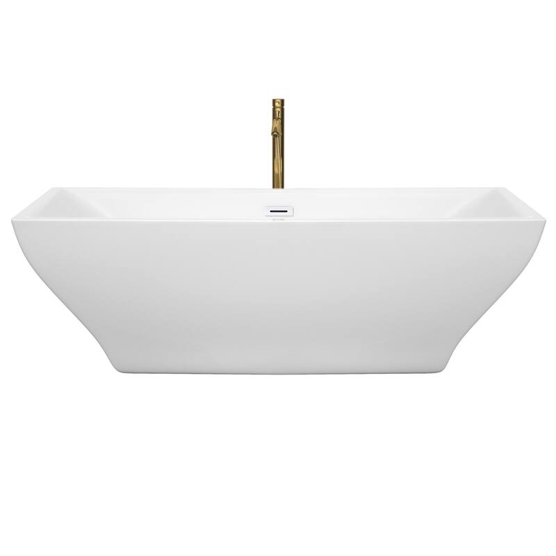 Wyndham Collection Maryam 70-3/4" Freestanding Soaking Tub with Tub