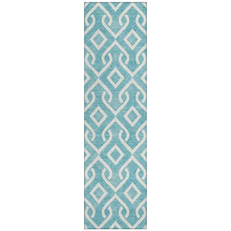 Machine Washable Indoor/ Outdoor Chantille Trellis Rug