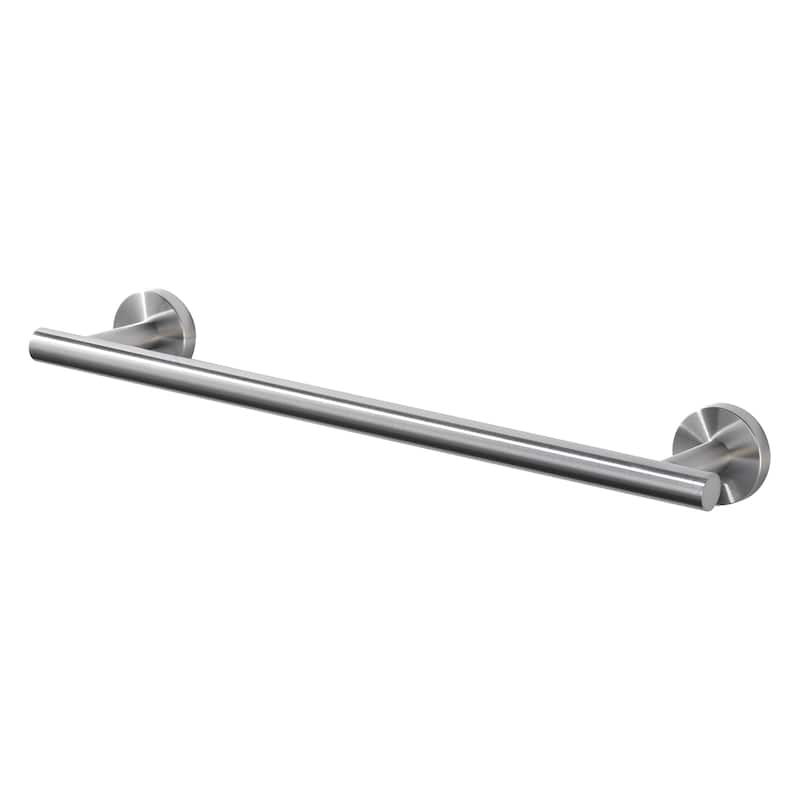 WOWOW Mutiple Length Wall Mounted Stainless Steel Towel Bar - 16 in. - Brushed Nickel