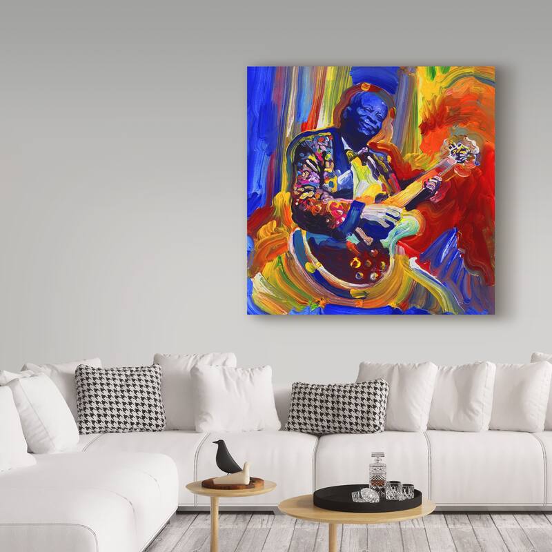 Howie Green 'Bb King Portrait' Canvas Art