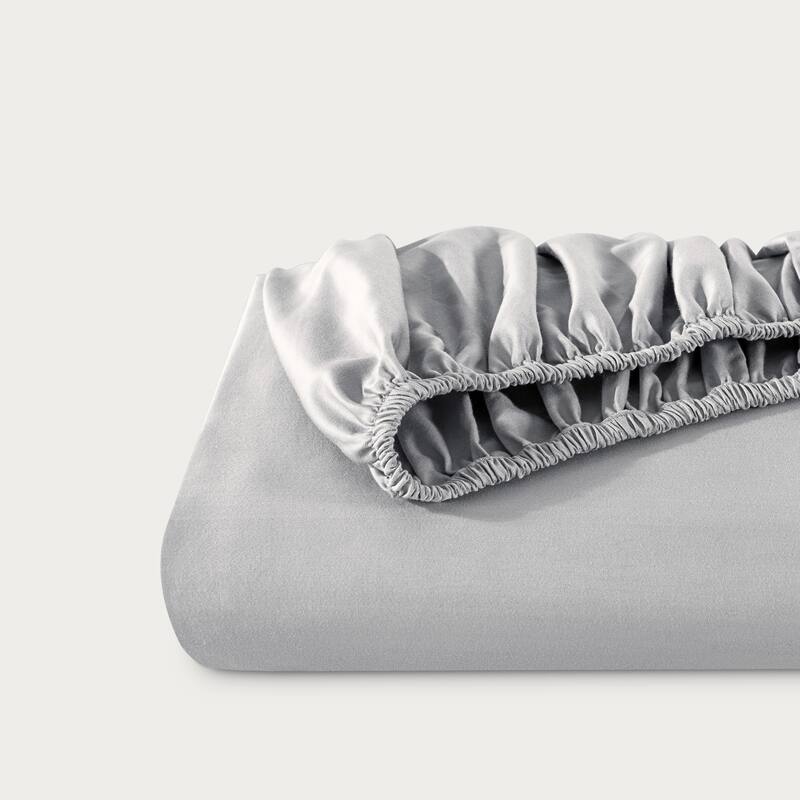 Bare Home Organic Cotton Fitted Sheet - Smoth Sateen Weave