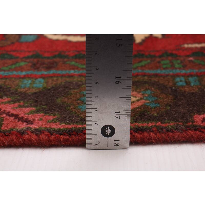 ECARPETGALLERY Hand-knotted Andelz Red Wool Rug - 2'11 x 9'11