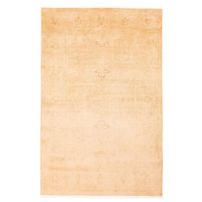 ECARPETGALLERY Hand-knotted Vibrance Tan Wool Rug - 3'11 x 6'1