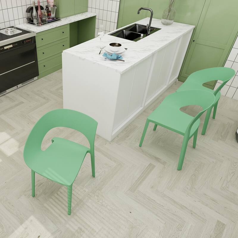 Indoor/Outdoor PP Plastic Seating - Haze Green