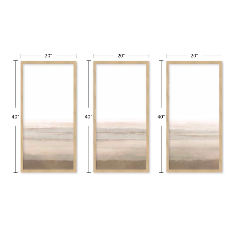 "Sleep" Set of Three Framed Textured Wall Art