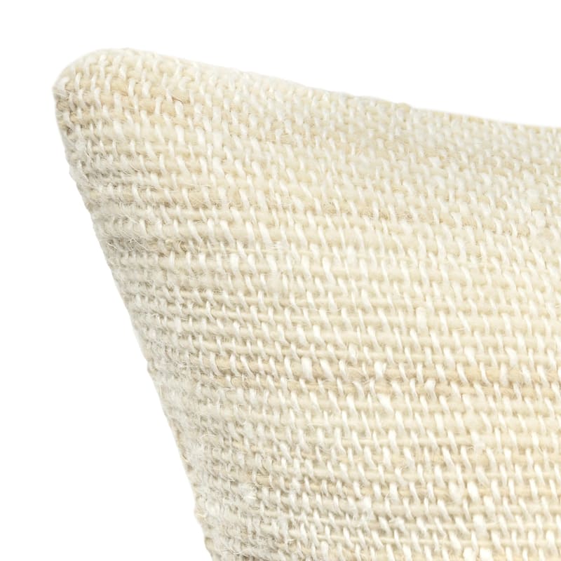 Villa by Classic Home Apana 22" Linen Blend Woven Throw Pillow, Beige