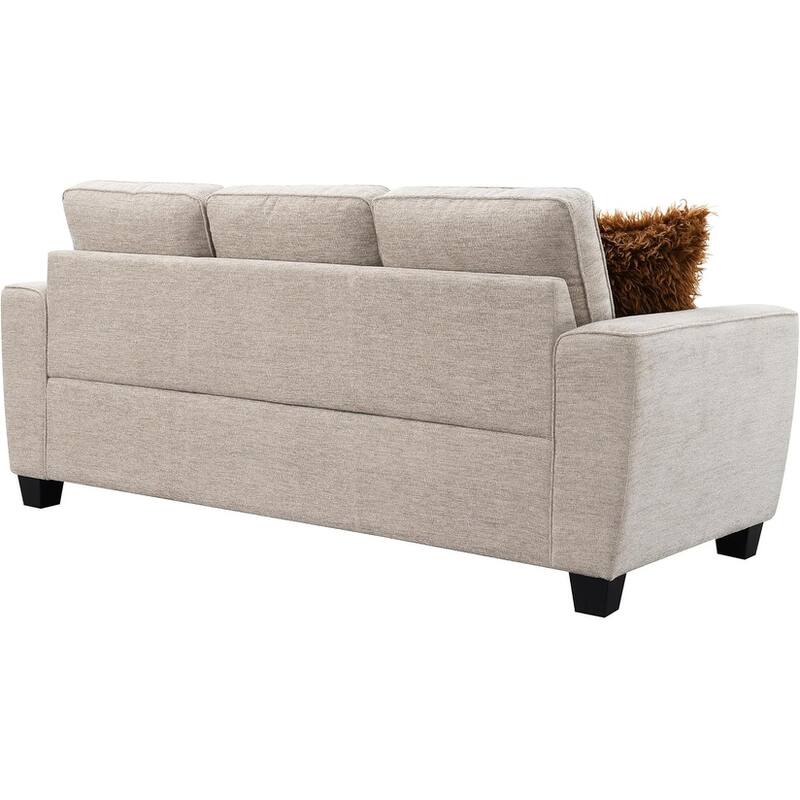 Transitional Taupe Finish Living Room Furniture Sofa Set