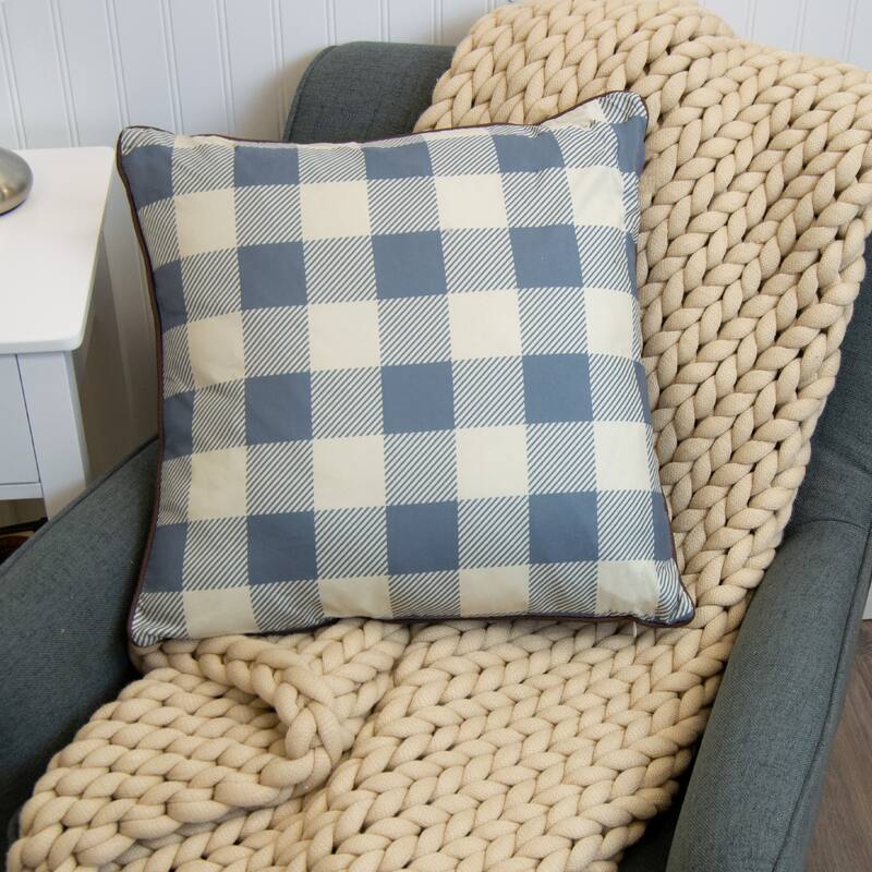 Donna Sharp Mountain Stream Check Decorative Pillow