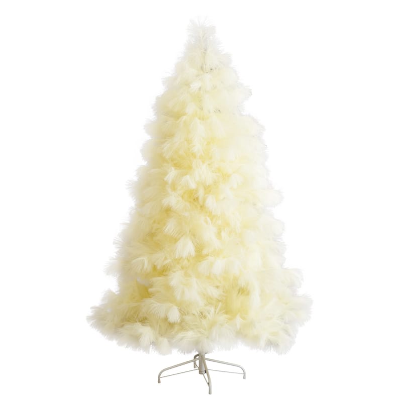 Medium Pampas Grass Artificial Christmas Tree - 6’ - Unlit