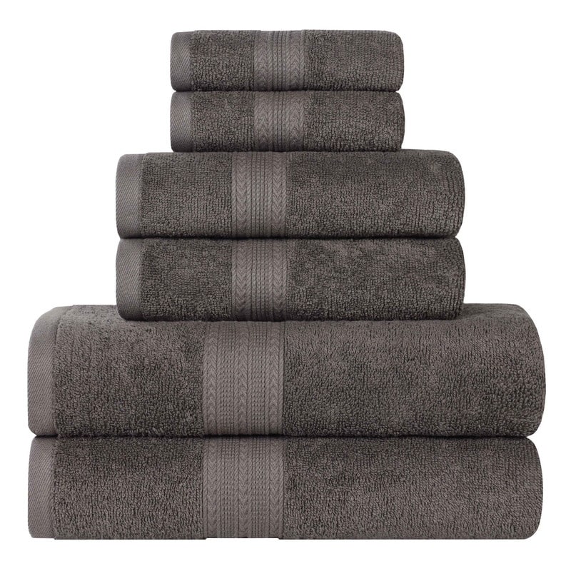 Eco-Friendly Sustainable Cotton 6-Piece Bathroom Towel Set