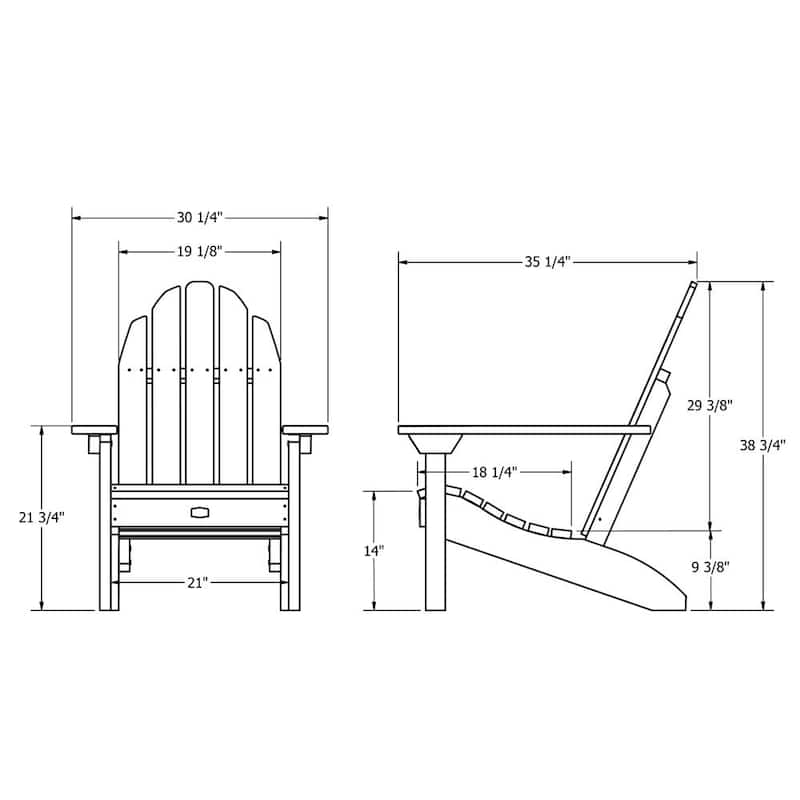 ELK OUTDOORS Adirondack Conversation Set