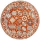 preview thumbnail 25 of 26, SAFAVIEH Handmade Aspen Jonette Boho Tribal Wool Rug 7' Round - Rust/Ivory - Round