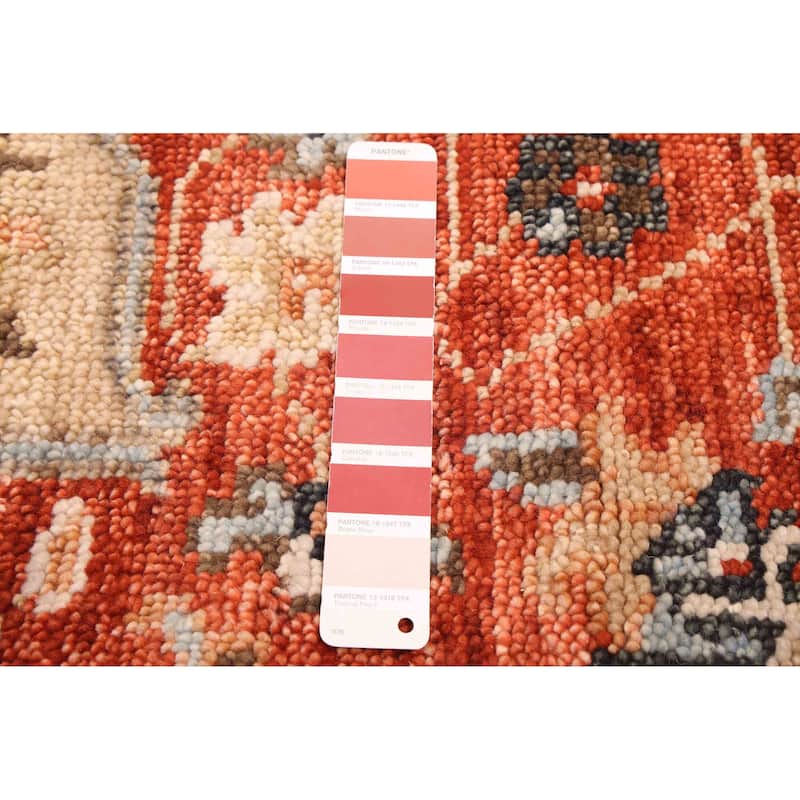 ECARPETGALLERY Hand-knotted Jules Serapi Red Wool Rug - 6'0 x 9'0