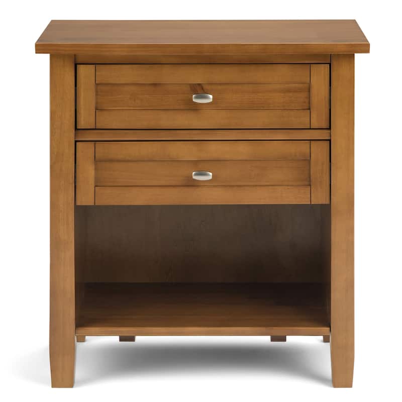WYNDENHALL Norfolk 24 inch Wide Transitional Bedside Nightstand Table - 24 Inches wide