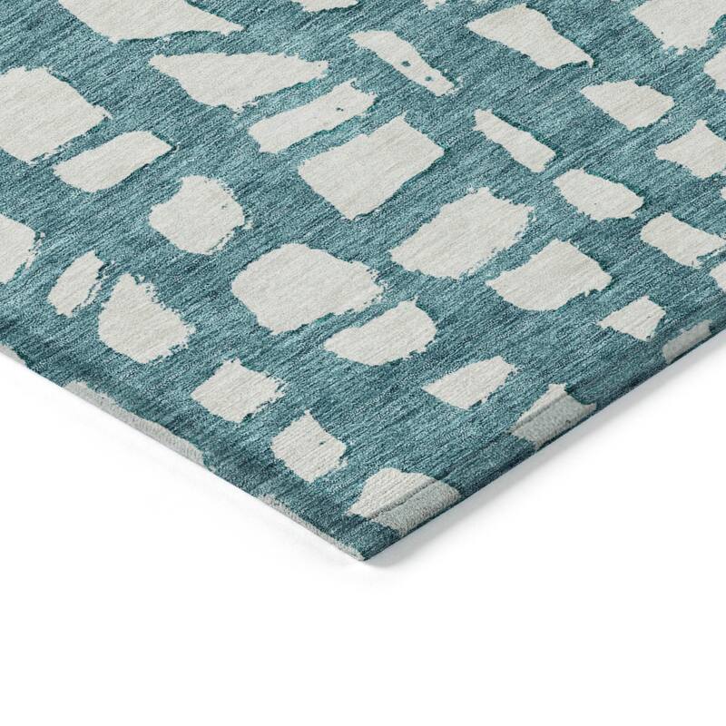 Machine Washable Indoor/ Outdoor Chantille Modern Abstract Rug