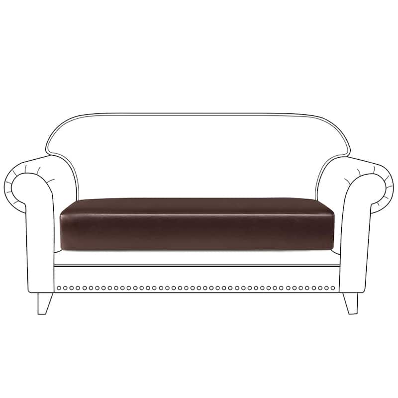 PU Stretch Cushion Cover Couch Cushion Slipcover Sofa Protector