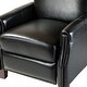 preview thumbnail 95 of 96, Gladis Modern Retro Genuine Leather Recliner with Nailhead Trim Set of 2 by HULALA HOME